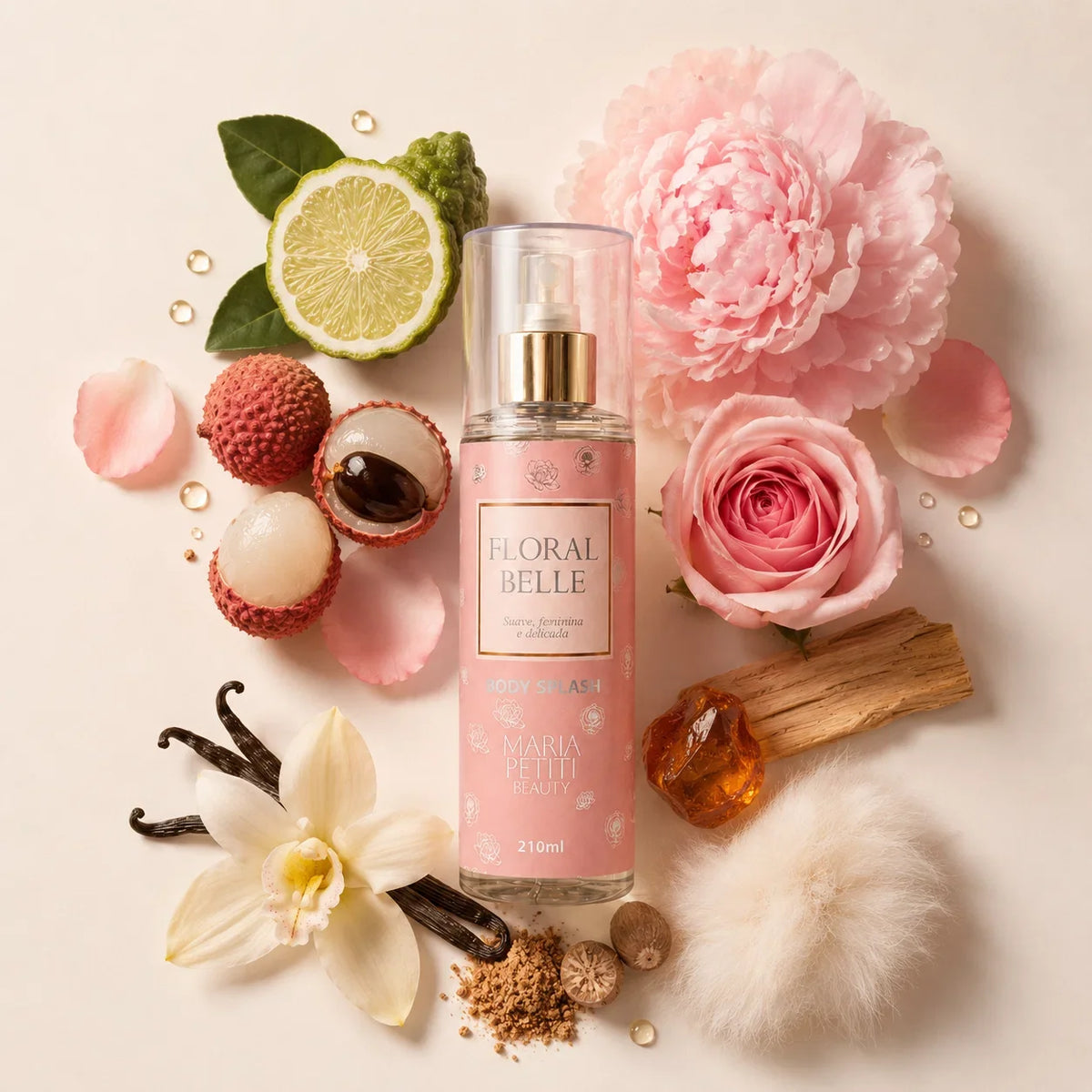 Kit Duo Body Splash Pink Blush e Floral Belle - Desodorante Colônia 200 ml