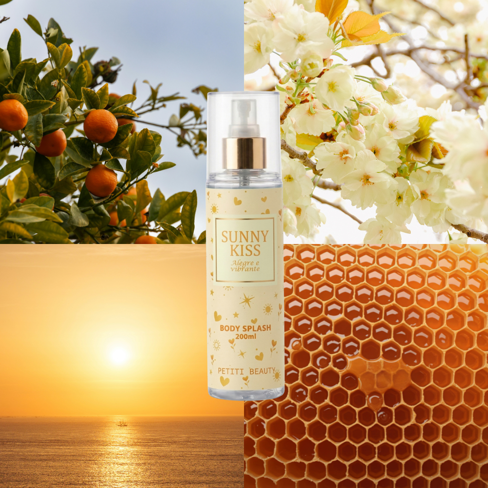 Body Splash Sunny Kiss 200ml Maria Petiti Beauty Floral Frutado Solar