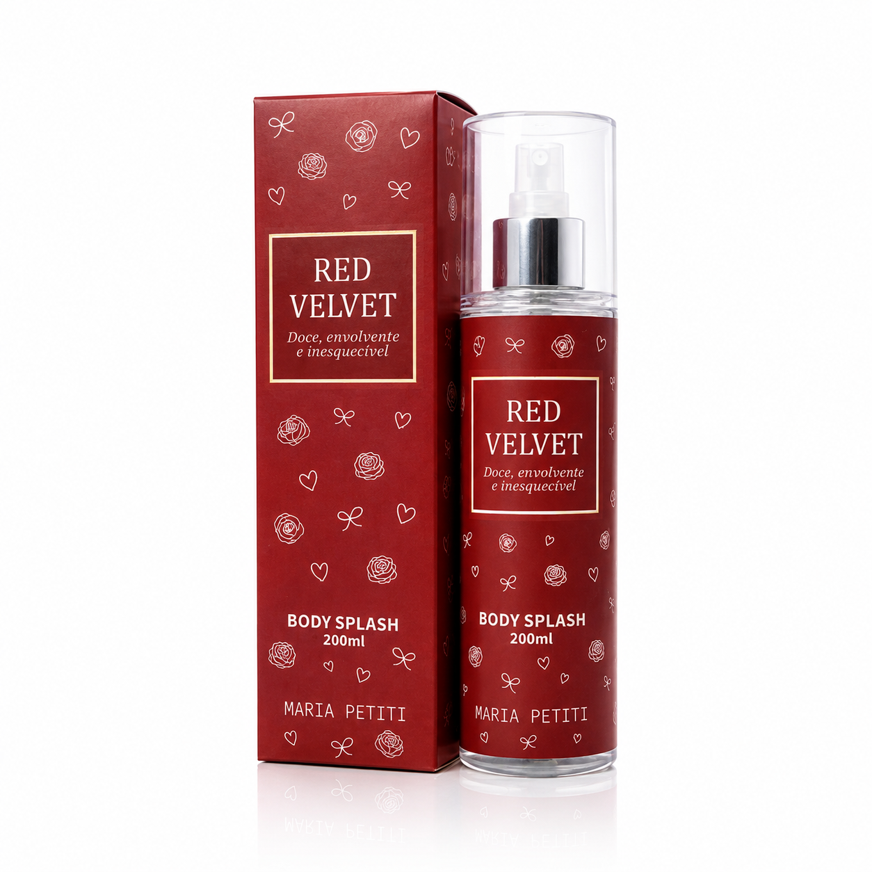 Kit Trio Body Splash Golden Rose + Jade's Dream + Red Velvet | 200 ml cada | Maria Petiti Beauty