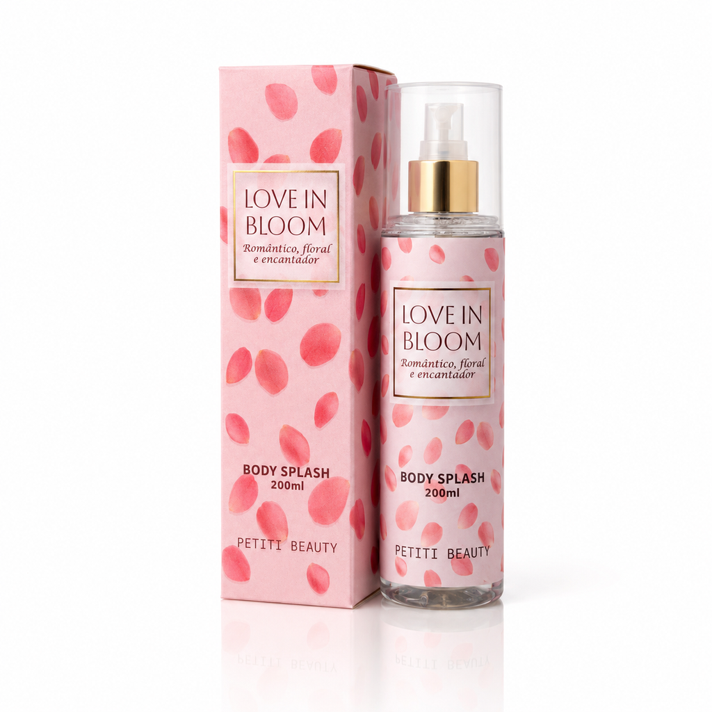 Kit Trio Body Splash Golden Rose + Red Velvet + Love in Bloom | 200 ml cada | Maria Petiti Beauty
