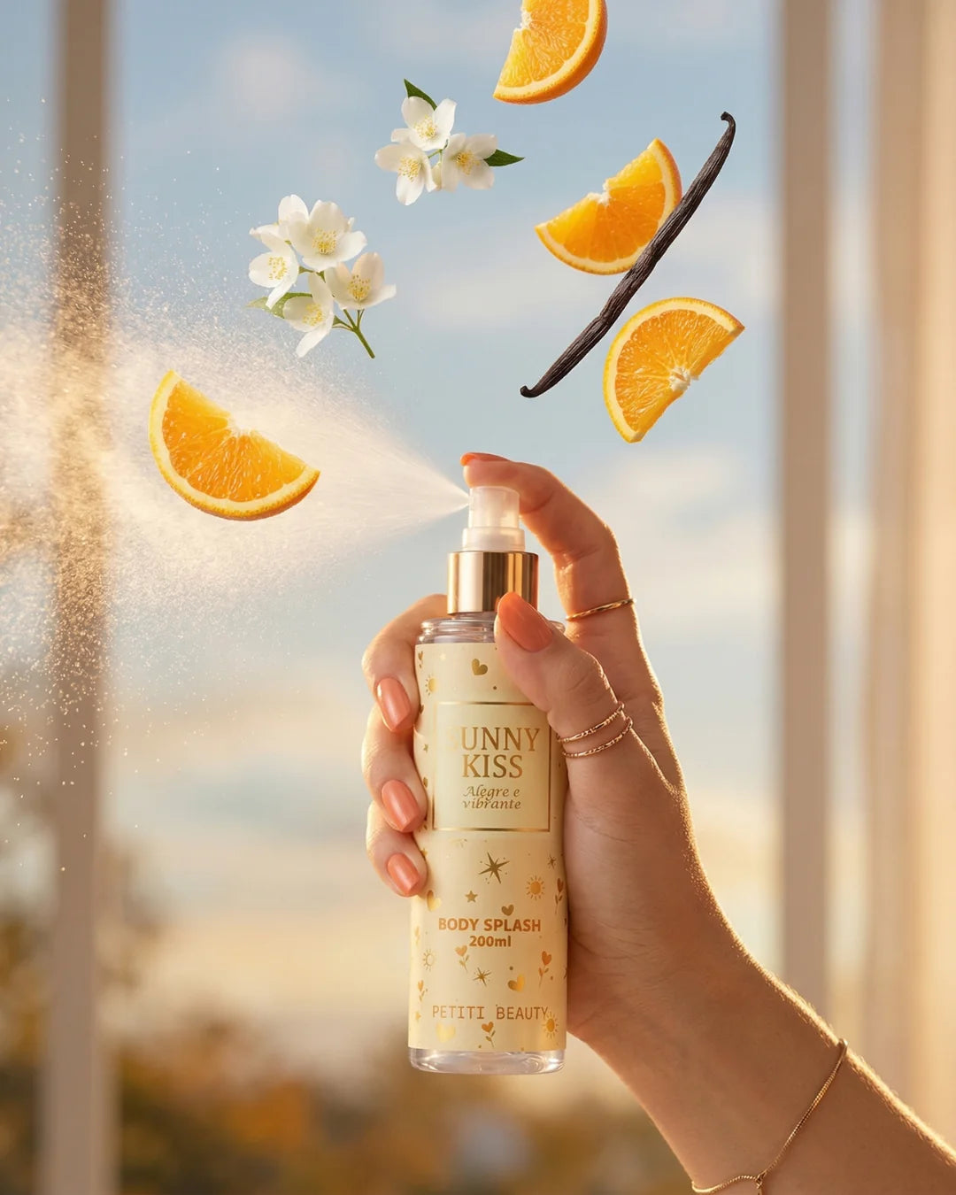 Kit Duo Body Splash Pink Blush e Sunny Kiss - Desodorante Colônia 200 ml