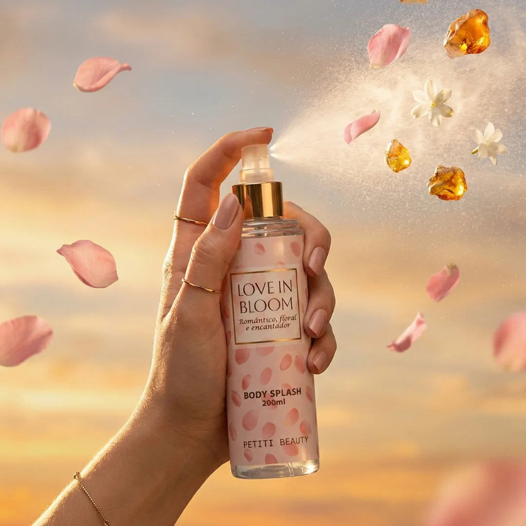 Kit Duo Body Splash Pink Blush e Love in Bloom - Desodorante Colônia 200 ml