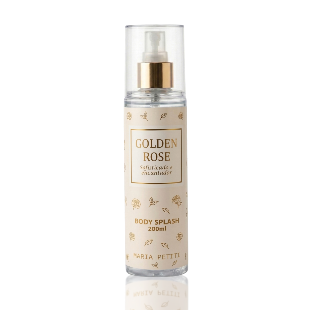Body Splash Golden Rose 200ml Maria Petiti Beauty Floral Sofisticado