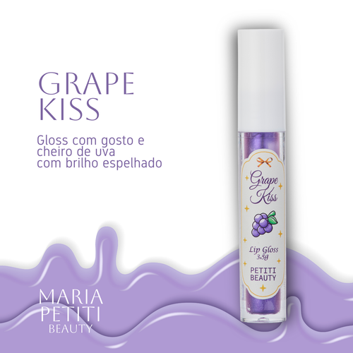 Lip Gloss Hidratante – Uva • Brilho Espelhado