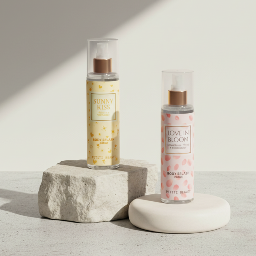 Kit 2 Body Splash Floral Romântico + Frutado Fresco  200ml