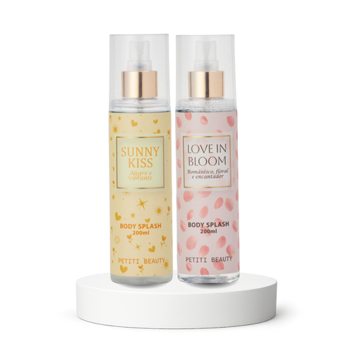 Kit 2 Body Splash Sunny Kiss + Love in Bloom 200ml Maria Petiti Beauty Floral Romântico