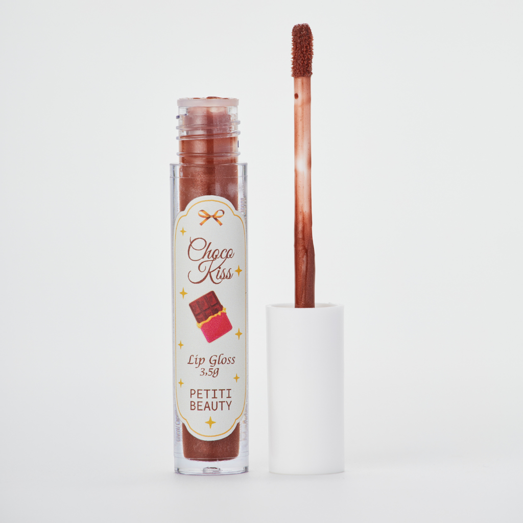 Kit 2 Lip Gloss Hidratante Uva + Chocolate