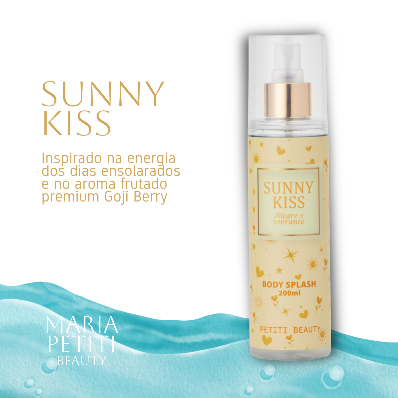 Body Splash Doce Frutado Cheiro Importado - Sunny Kiss 200ml