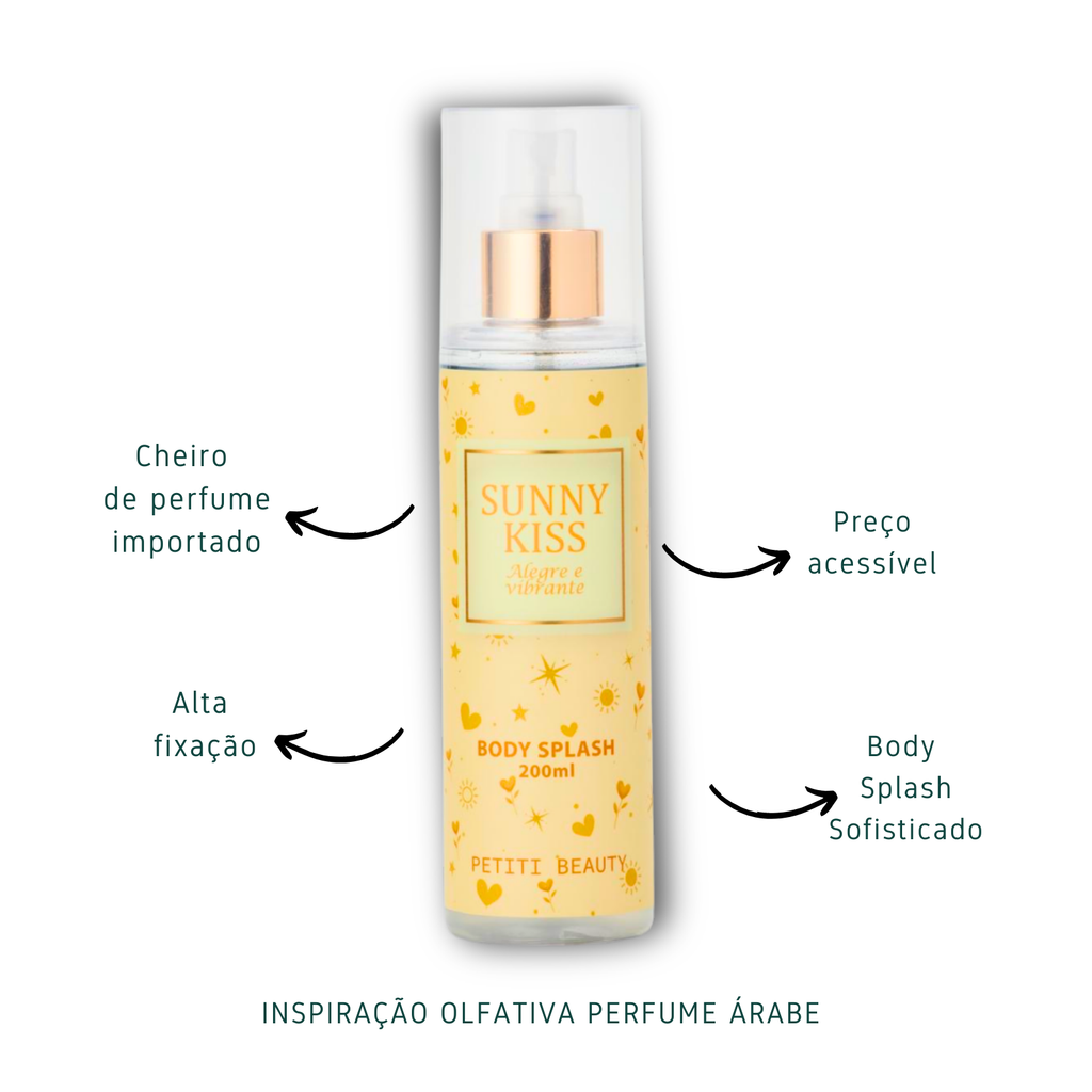 Body Splash Doce Frutado Cheiro Importado - Sunny Kiss 200ml