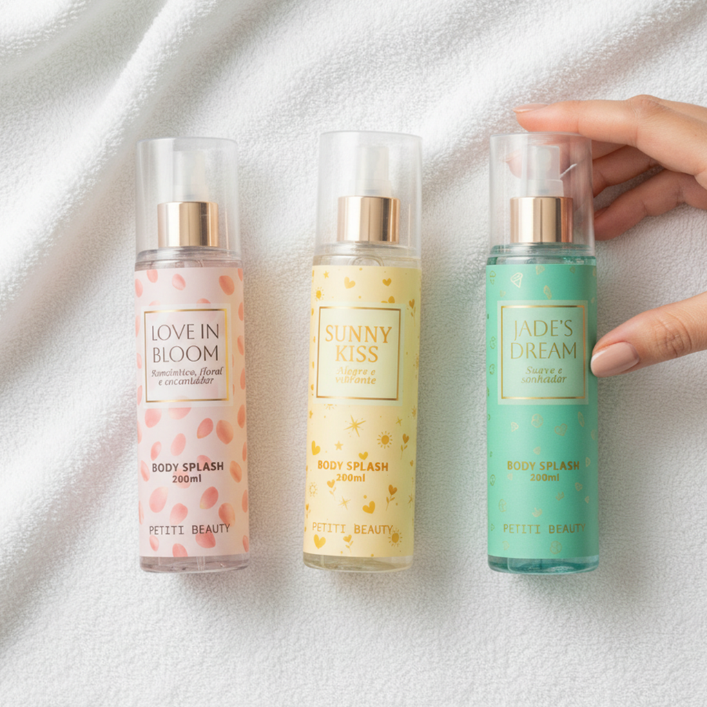 Kit 3 Body Splash – Fresco • Sofisticado • Romântico - 200 ML Cada