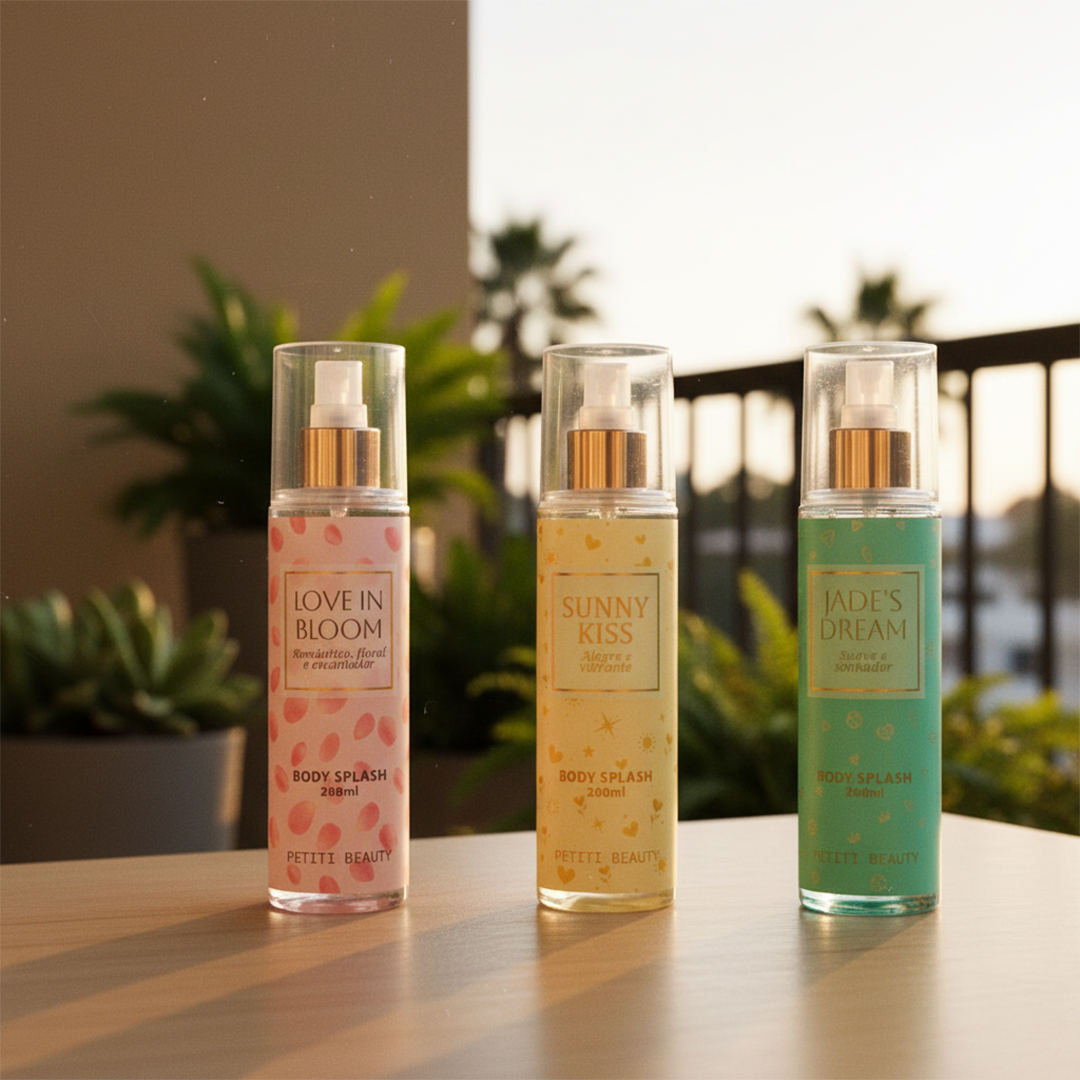 Kit 3 Body Splash – Fresco • Sofisticado • Romântico - 200 ML Cada