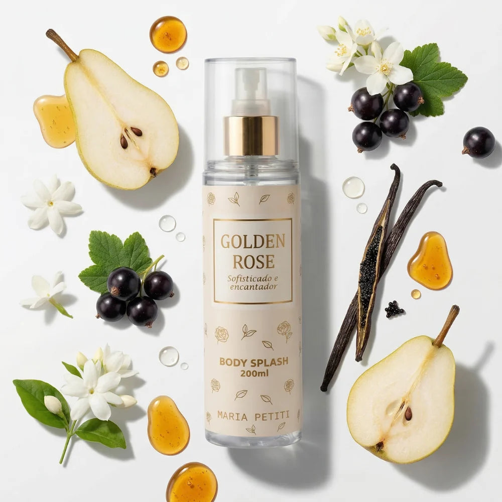 Kit Duo Body Splash Golden Rose e Floral Belle - Desodorante Colônia 200 ml